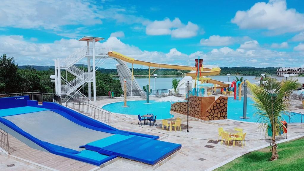 Apto Resort Do Lago Ate 8 Pessoas - Valor Promocional Caldas Novas Ngoại thất bức ảnh